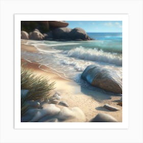 Sand Beach Art Print