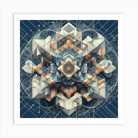 Geometric Mandala Art Print