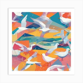 Seagulls 4 Art Print