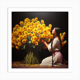 'Sunflowers' Art Print