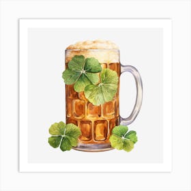 St Patrick'S Day Beer Art Print