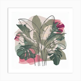 Tropical Leaves 3 Art Print