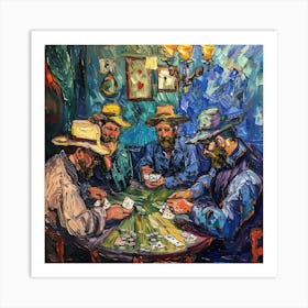 Van Gogh Style : The Card Players Art Print