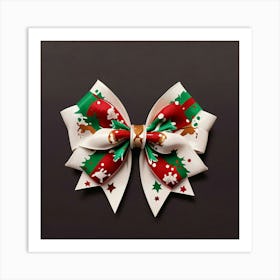 Christmas Cheer Bow Art Print