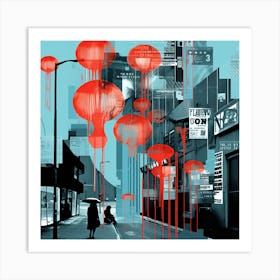 Chinese Lanterns Art Print