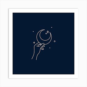 Luna Square Art Print