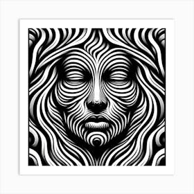 Zebra Head Art Print