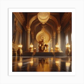 Golden Throne 1 Art Print