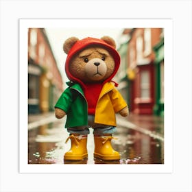 Ted Teddy Bear Art Print