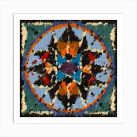 Turkish Echo of Prisms Tile Art Print