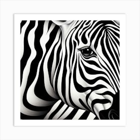 Zebra 2 Art Print