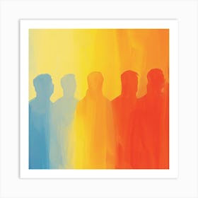 Portrait Of A Group Of People 1 Art Print