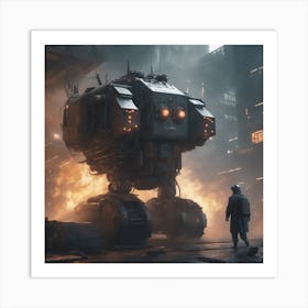 Cyberpunk City Art Print