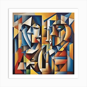 Abstract Of People Art Print