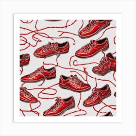 Red Shoes Art Print