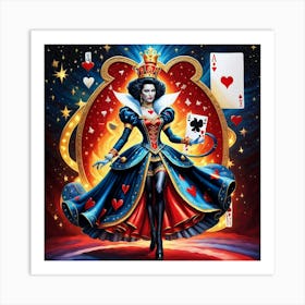 Queen Of Hearts 13 Art Print