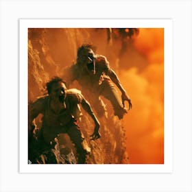 Zombies In The Desert Art Print