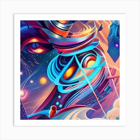 Psychedelic Art 69 Art Print