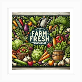 Farm Fresh Vegetables 5 Art Print