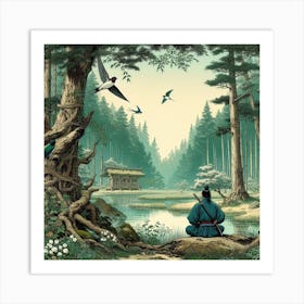 Japanese Forest Art Print