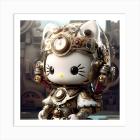 Hello Kitty Steampunk 8 Art Print