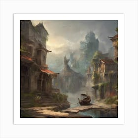 Fantasy City 82 Art Print