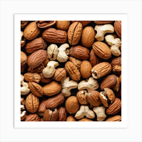 Close Up Of Nuts 1 Art Print