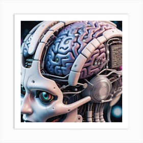 Robot Brain 6 Art Print