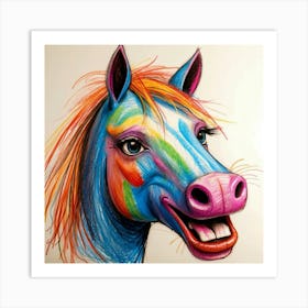 Colorful Horse 5 Art Print