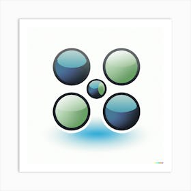 Abstract Spheres Art Print