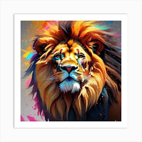 Lion Painting 73 Art Print