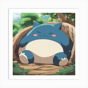 Pokemon Sleeping Art Print