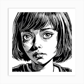 Walking Dead Girl Art Print