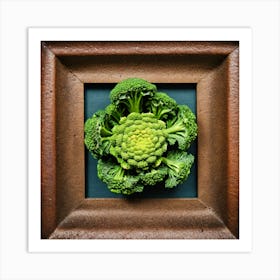 Broccoli In A Frame 15 Art Print