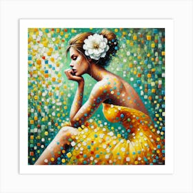 Girl In Yellow Art Print