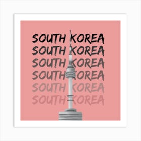 South Korea Seoul Tower Art Print