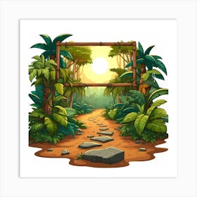 Tropical Pathway Art Print