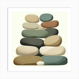 Pebbles Art Print