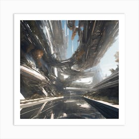 Futuristic City 243 Art Print