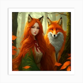 Mystical Vixen Art Print