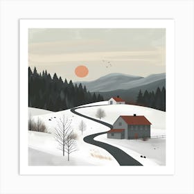 Winter Landscape Art Print