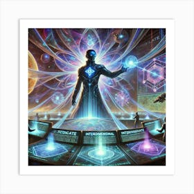 A Depiction Of A Dimensional Overseer Coordinating Art Print