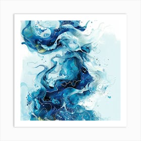 Blue Water 1 Art Print