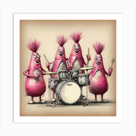 Beet Band Art Print