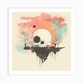 Skull In The Sky 8 Art Print