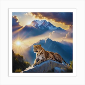 Leopard In The Mountains 1 Art Print