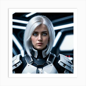 Futuristic Woman 41 Art Print