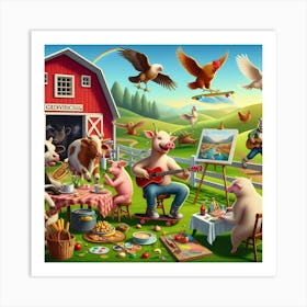 Farm Animals 7 Art Print