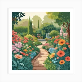 Garden Path 4 Art Print