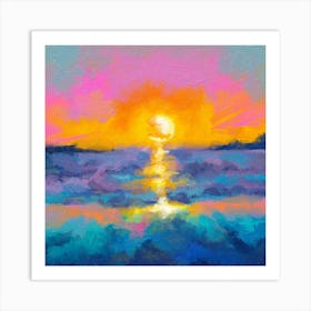 Beautiful Landscape Scene Square Art Print